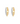 14K Diamond Oval Hoops
