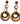Wooden Circular Earrings