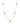 14K Purple Enamel Disc Necklace