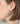 14K Large Diamond Oval Earrings