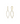 14K Open Drop Earrings