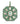 14K Emerald And Diamond Charm