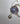14K Blue Sapphire Horseshoe Charm