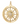 Gold Plated Sunburst Charm