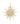14K Pave Sunburst Diamond Charm