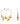 14K Gold Plated Butterfly Hoops