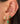 14K Heart Emerald Studs