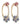 Tri Color Floral Hoops