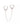 White Gold Plated Handcuff Earrings
