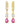 14K Ruby And Diamond Fancy Cut Huggies