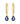 14K Sapphire Drop Earrings