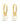 14K Diamond and Pearl Huggie Earrings