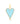 14K Diamond Turquoise Heart Charm