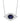 14K Diamond and Sapphire Evil Eye Necklace