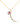 14k Diamond Cresent Charm Necklace