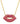 14K Ruby Lips Necklace