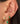 14K Bezel Emerald Huggies
