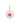Ruby Heart and Pearl Charm