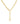 14K Gold Link Lariat Necklace