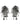 Maya Gunmetal Beaded Earrings