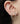 14K Single Pear Diamond Chain Earring