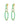 14K Emerald Drop Earrings