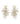 Gold Plated Cluster Earrings