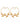 14K Gold Plated Butterfly Hoops