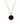 14K Round Diamond Disc Pendant