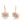 14K Pave Starburst Drop Earrings