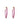 2 Inch Baguette Ruby Earrings