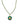 14K Diamond Malachite Necklace