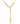 14K Link Lariat Charm Necklace