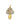 14K Sapphire Mushroom Pendant