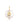 14K Yellow Gold Hamsa Pearl Charm