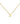 14K Mini Gothic Initial Necklace