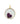 14K Ruby Heart Shaker Charm