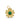 14K Diamond Malachite Clover Charm