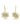 14K Pave Starburst Drop Earrings