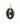 14K Onyx Puffed Mariner Charm