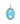 14K Puffed Turquoise Mariner Charm