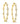 Bold 2.5 Inch Bezel Hoop Earrings