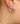 White Gold Plated Handcuff Earrings