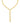 14k Rolo Lariat 2 Way Charm Necklace