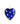 14K Lapis Diamond Heart Charm