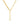 14K Split Cuban And Paperclip Lariat