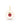 14K Ruby Pave Apple Charm