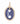 14K Puffed Lapis Mariner Charm