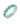 14K Emerald Pear Shape Eternity Band
