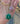 14K Malachite And Diamond Charm